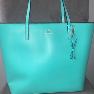 Large Turquoise Kate Spade Tote Bag